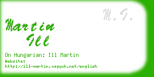 martin ill business card